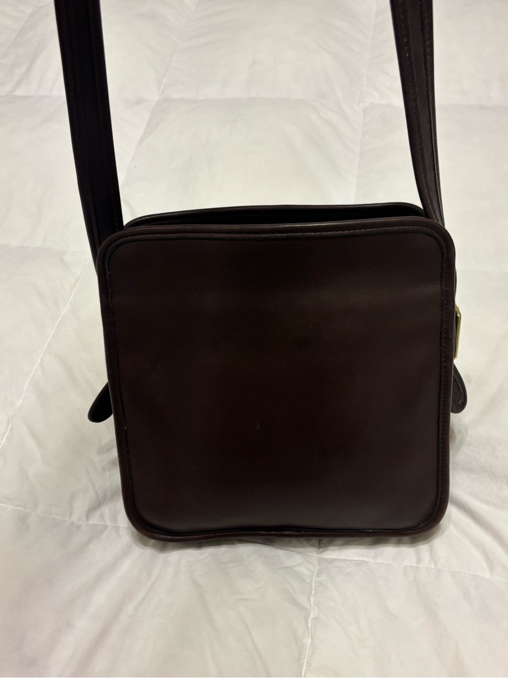 Vintage Coach Legacy North / South Compartment Bag - 9168 Brown - Picture 3 of 16